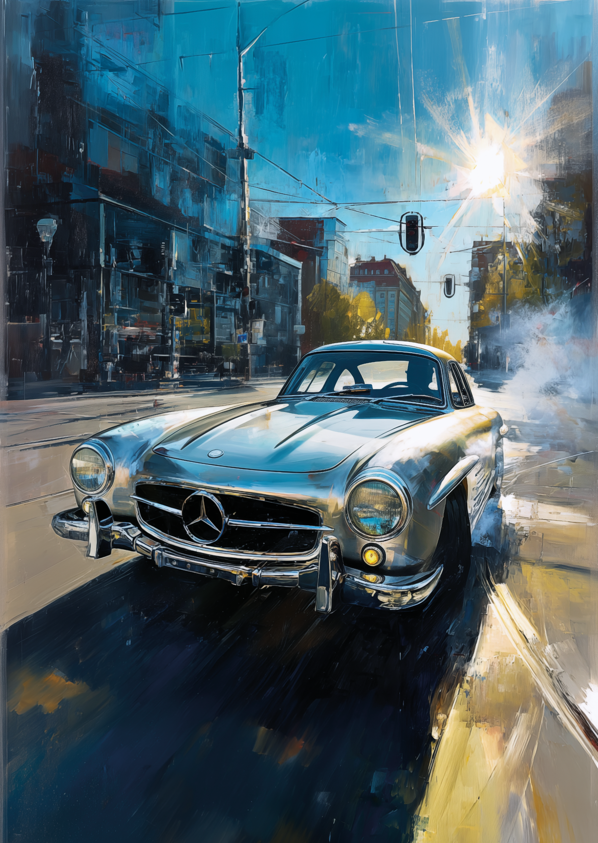 300 SL digital artwork